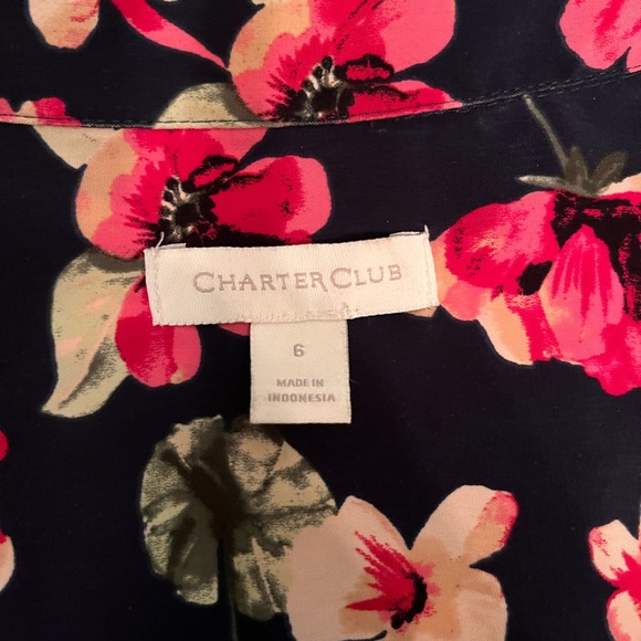 Charter Club Size 6 Floral Dress - Picture 8 of 12